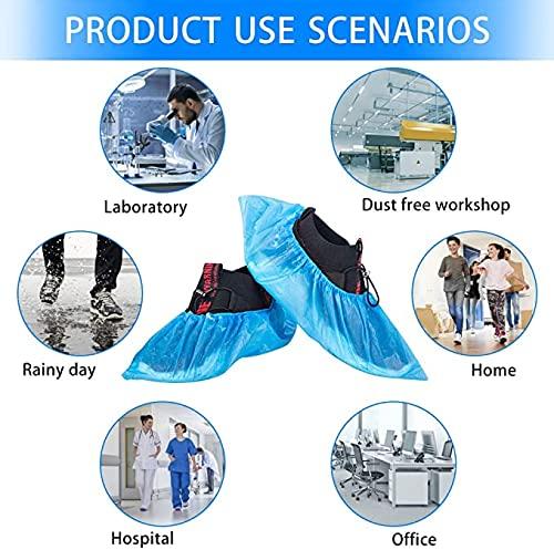 Disposable Shoe & Working Boot Covers Waterproof Durable Non-Slip Resistant Polypropylene for Offices Indoor Carpet Protection Universal Size by P&P Medical Surgical 100 (50 pairs) - Image 4