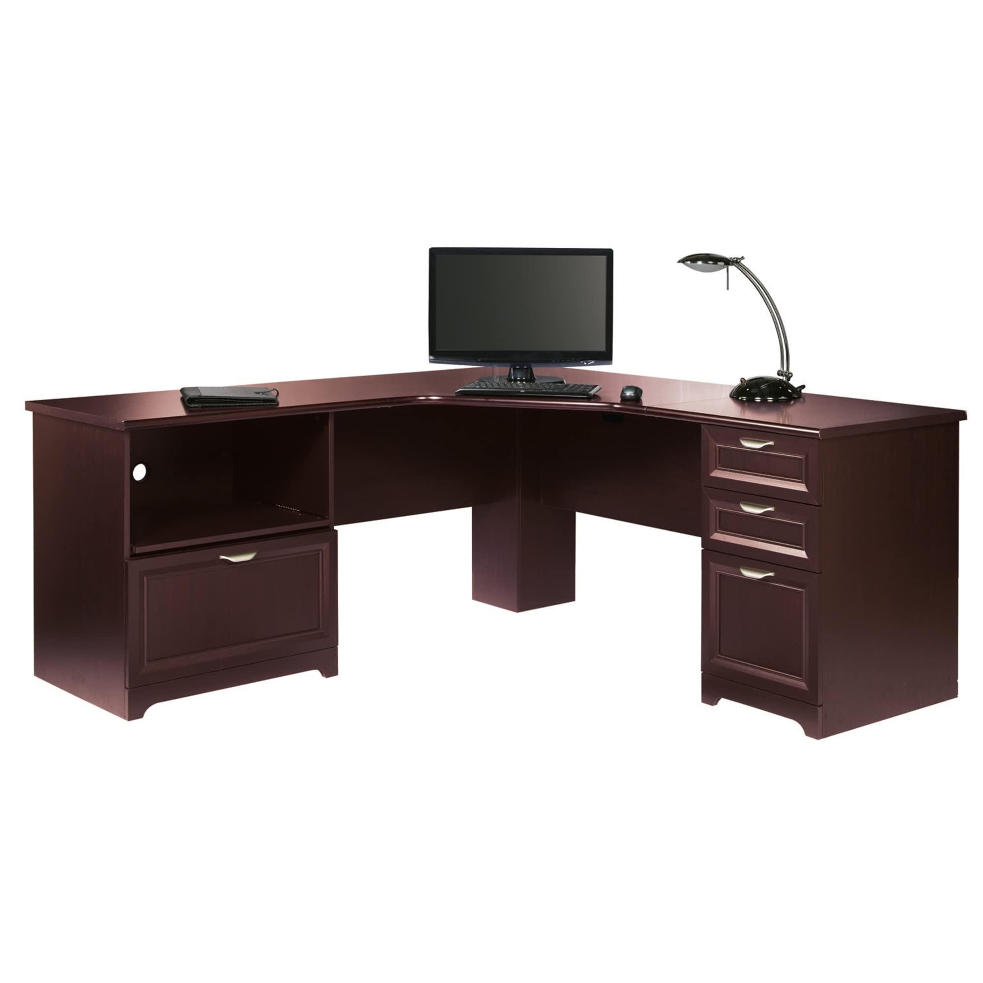 Realspace® Magellan Performance 71"W L-Shaped Corner Desk, Cherry - Image 2