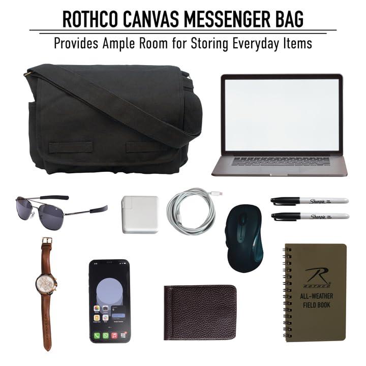 Rothco Classic Canvas Messenger Bag - Image 5