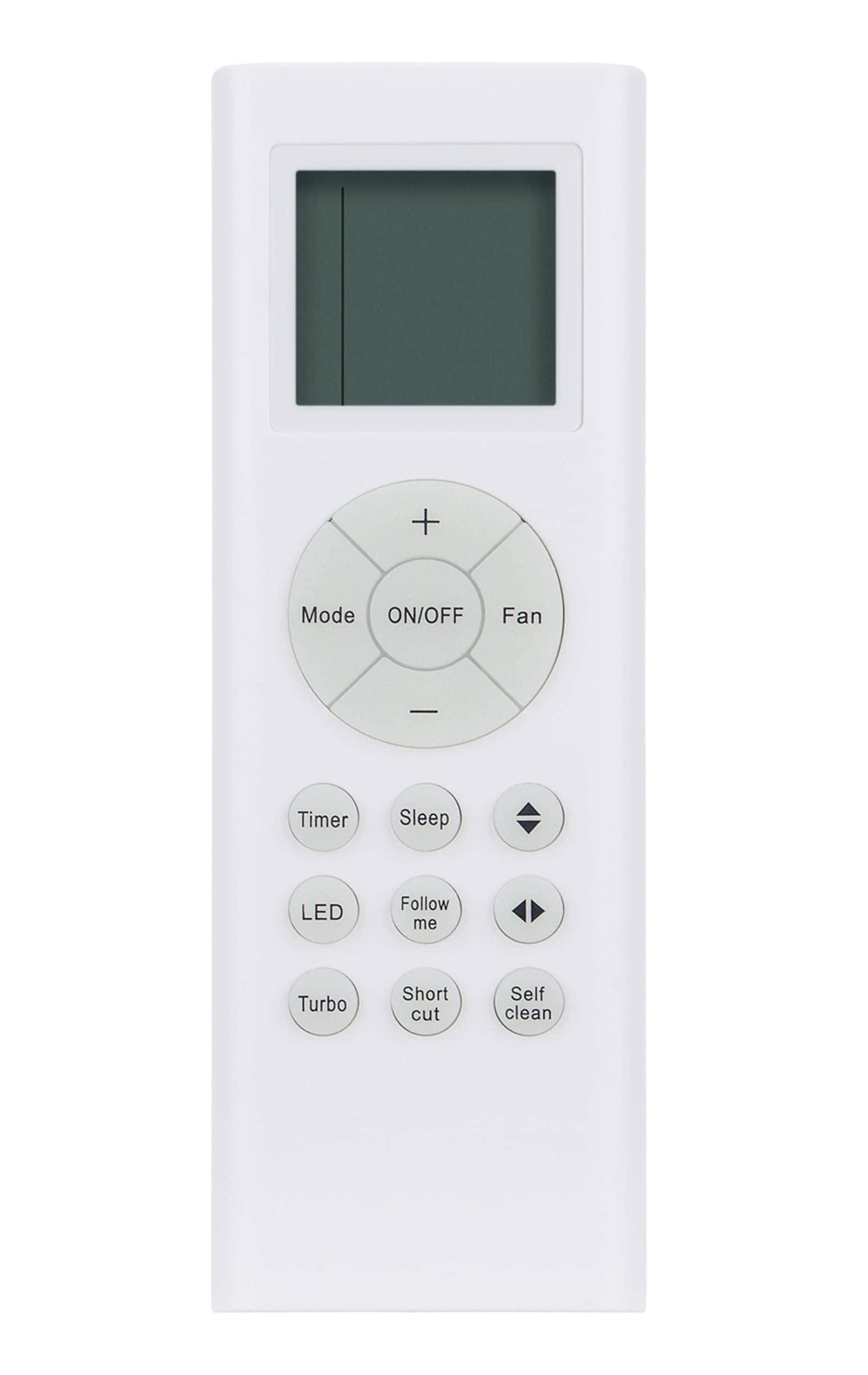 RG66A1/BGEF Replace AC Remote Control Compatible with Midea & Pioneer Senville Kaden Air Condtioner KS09 KS12 KS18 KS24 KS28 WYS009AMFI17RL WYS012G-19 RG66B6/BGEFU1 RG66A2/BGEFU1 RG66A1/BGEFU1