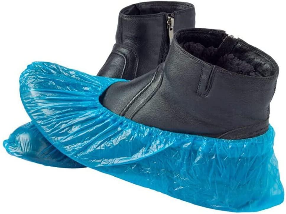 Shoe Covers Disposable 1000 PCS (500 Pairs) Reusable Boot Covers Waterproof, Durable for Real Estate, Travel, Construction, Workplace, Medical, Rain, Floor, One Size Fits Most, Hygienic Carpet Blue - Image 4