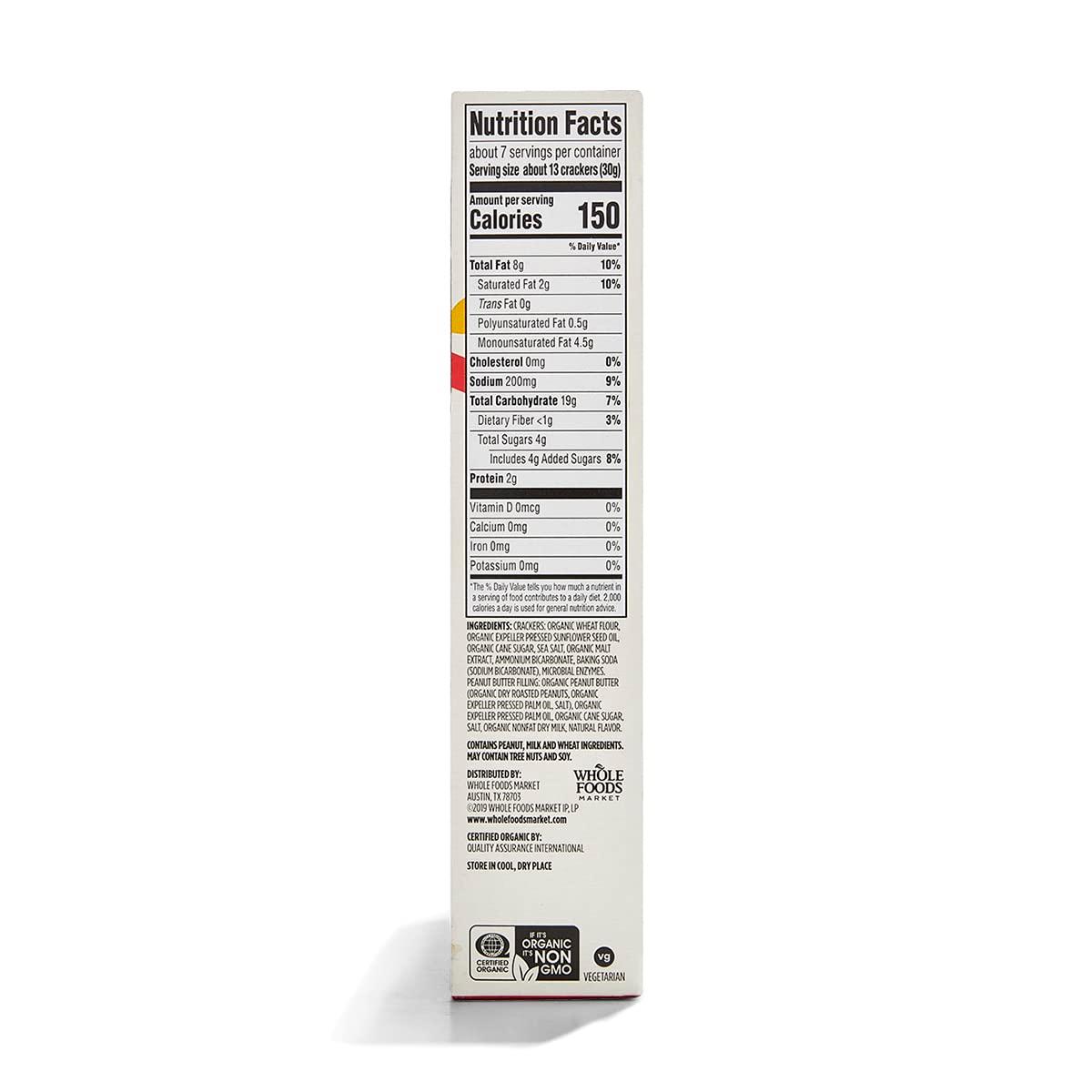 365 by Whole Foods Market, Organic Peanut Butter Mini Sandwich Crackers, 7.5 Ounce - Image 2