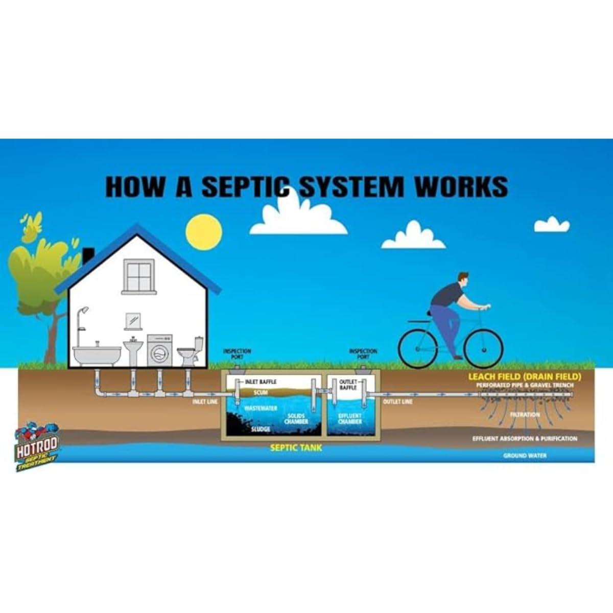 Hotrod Septic Tank Treatment - 12 Month Supply Extends Septic System Life and Prevents Costly Repairs - Industrial Grade - Easy to Use (12 Month, 4.00, Count) - Image 6