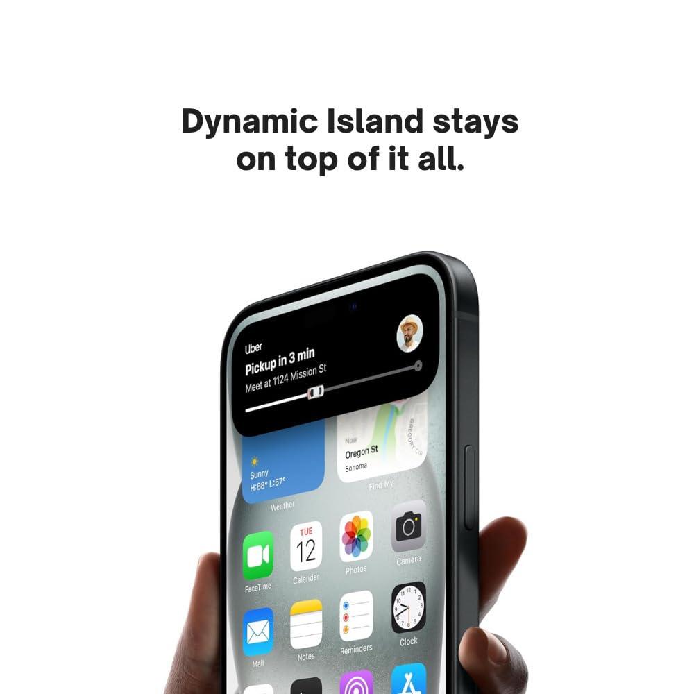 Apple iPhone 15, 128GB, Black - Unlocked (Renewed Premium) - Image 5