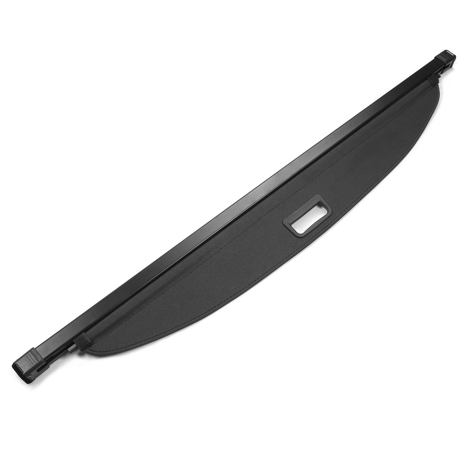 IKON MOTORSPORTS, Cargo Cover Compatible with 2017-2022 Kia NIRO All Models, PVC & Aluminum Rod Black Security Rear Trunk Cover Security Retractable Shield, 2014 2015 2016 2017 2018 - Image 4