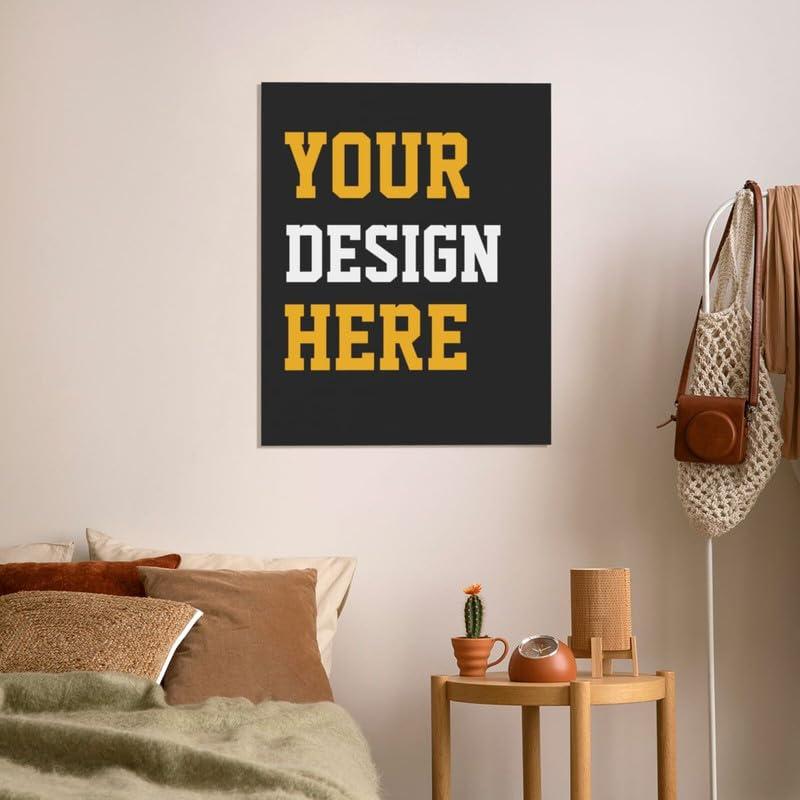 FASENG Custom Hanging Posters Canvas Decorative Poster Personalized Your Photo/Text/Logo Canvas Prints Wall Art Poster Decor for Living Room Bedroom 8"x10" - Image 5
