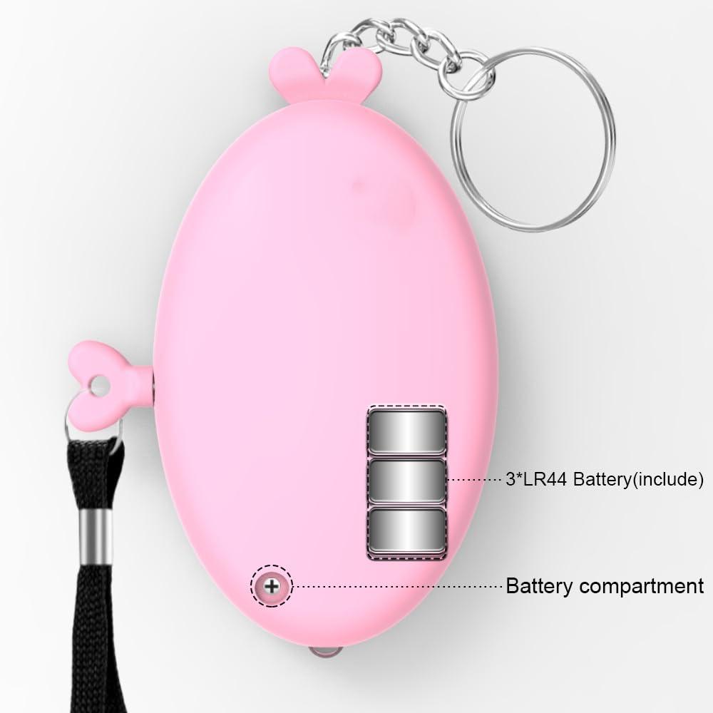 Personal Alarms for Women, Valentine's Day Heart Shape Safe Sound Personal Alarm, 130DB Personal Security Alarm Keychain with LED Lights, Emergency Safety Alarm for Women, Men, Elderly (Peach) - Image 5