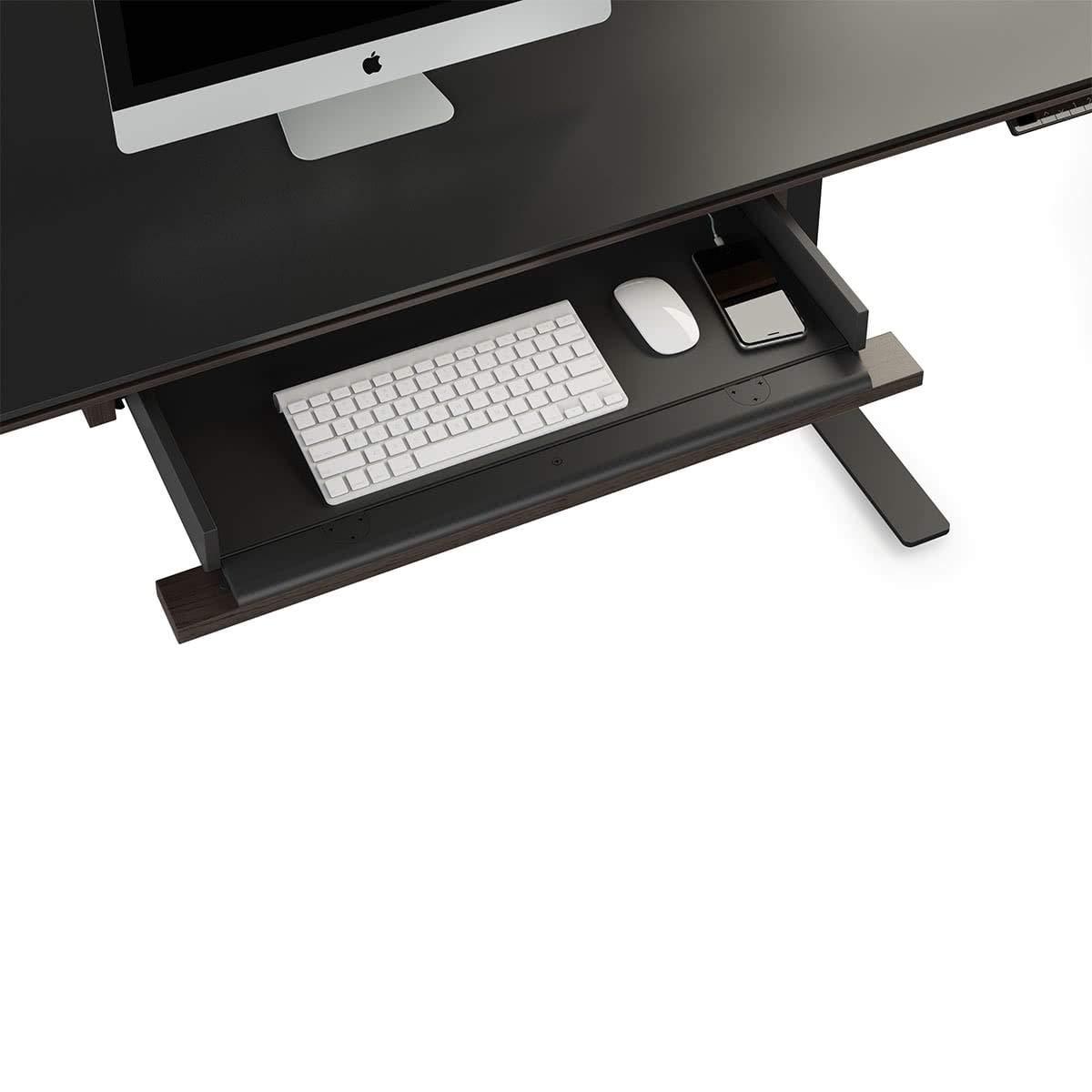 BDI Furniture Sequel 20 6159 Keyboard Storage Drawer for use with Sequel Standing Desk 6151 and 6152, Charcoal Stained Ash