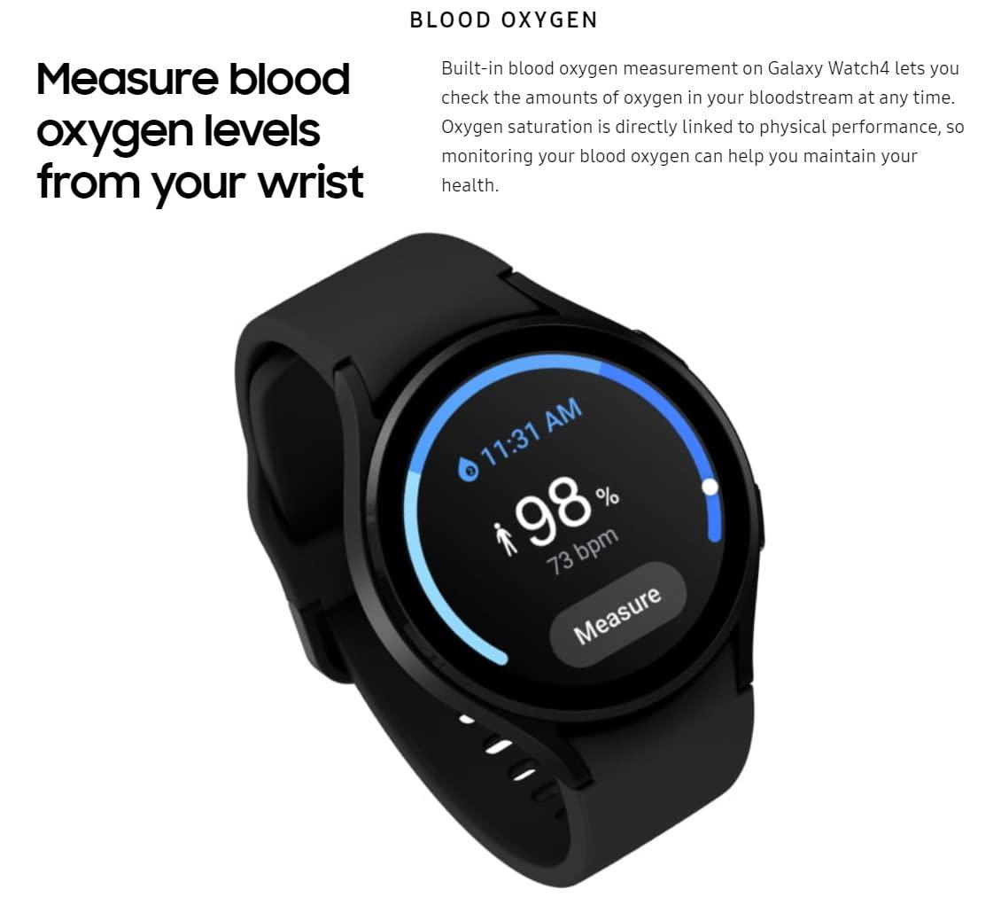 Samsung Galaxy Watch4 Aluminum Smartwatch 44mm LTE - Black (Renewed) - Image 6