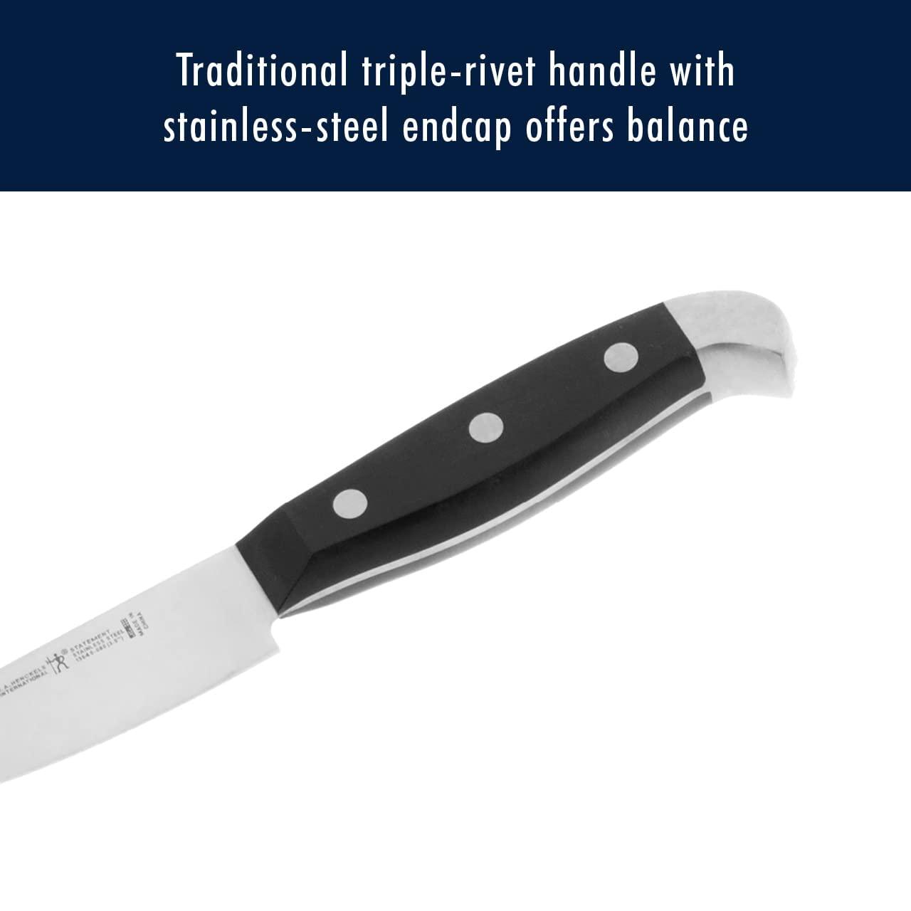 HENCKELS Premium Quality 15-Piece Knife Set with Block, Razor-Sharp, German Engineered Knife Informed by over 100 Years of Masterful Knife Making, Lightweight and Strong, Dishwasher Safe - Image 5