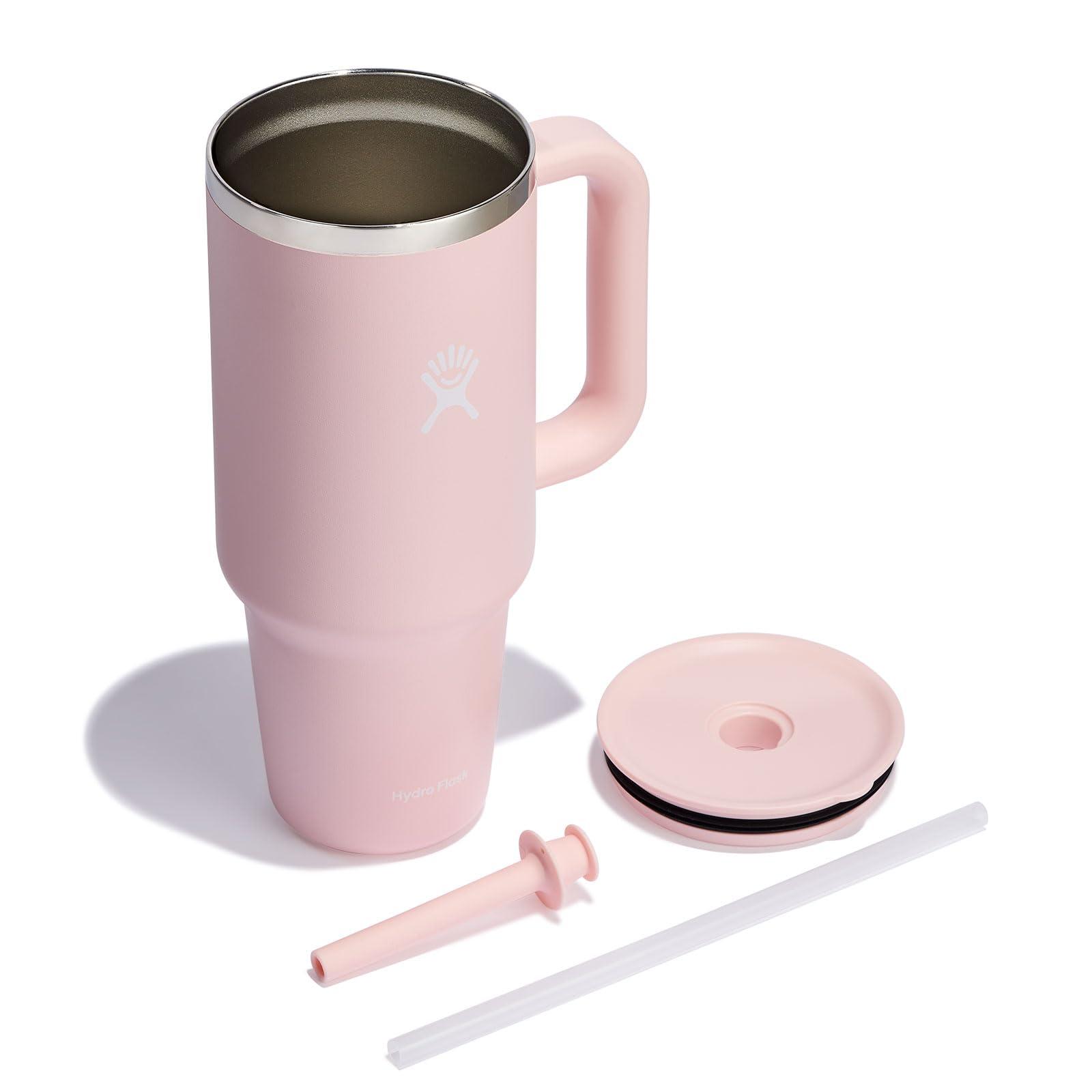 Hydro Flask 40 Oz Travel Tumbler with Handle, Lid and Straw - Insulated Stainless Steel in Trillium - Image 10