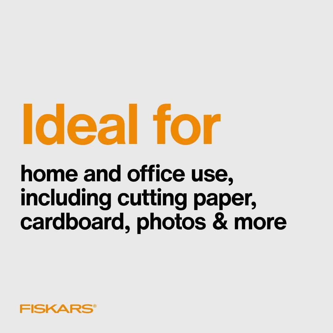 Fiskars All Purpose Scissors, High Performance Cutting, Stainless Steel Blades, Ergonomic and Comfort Handles, Perfect for Arts and Crafts and the Office, Scissors for Office - Image 6