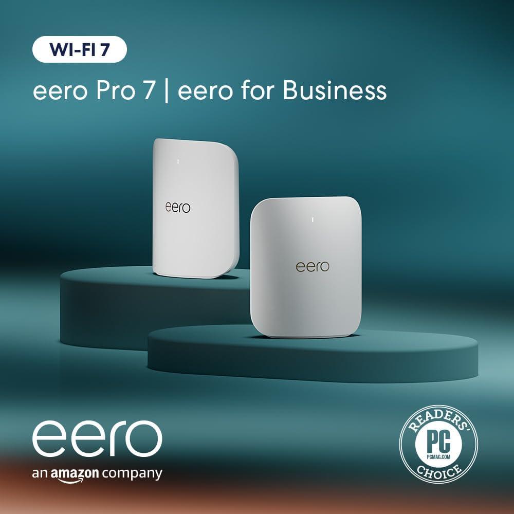 Amazon eero Pro 7 with 1 month free eero for Business (auto-renews annually) - Supports internet plans up to 5 Gbps, Coverage up to 4,000 sq. ft., Connect 400+ devices, 2-pack - Image 6