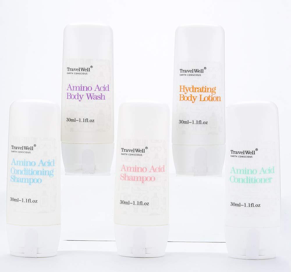 Travel Well Hotel Amenities 30ml Shampoo And Conditioner Set (25 Bottles) with Mini Soap Bars (25 Bars, 28g) - Travel Size Toiletry Kit - Image 7