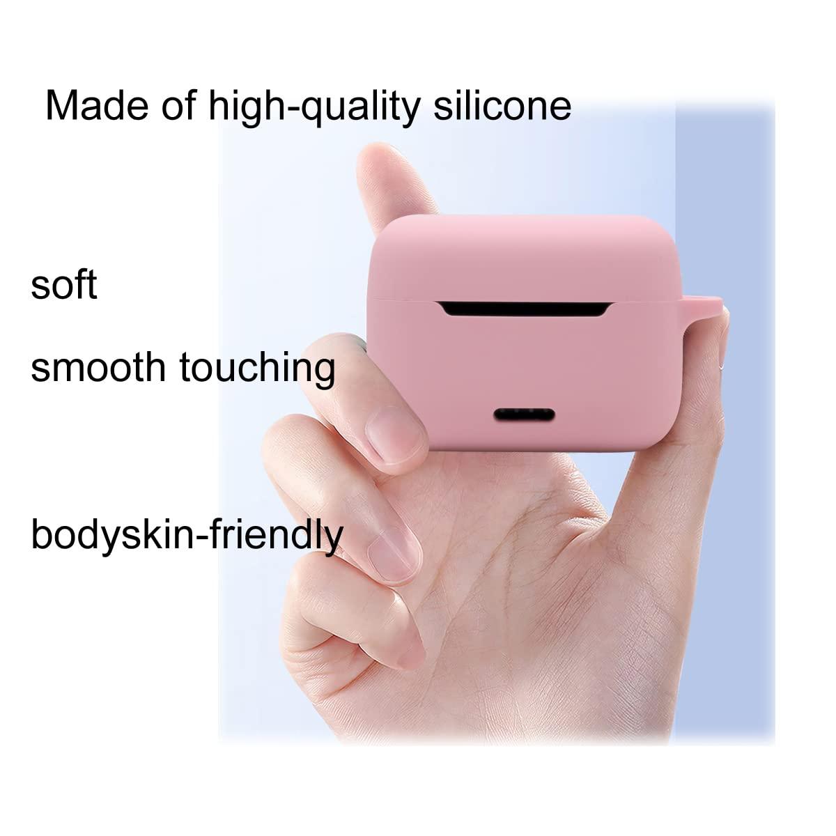 Claiol Silicone Case for TOZO NC2, Premium Shockproof Protective Case Cover with Keychain. (Black) - Image 5