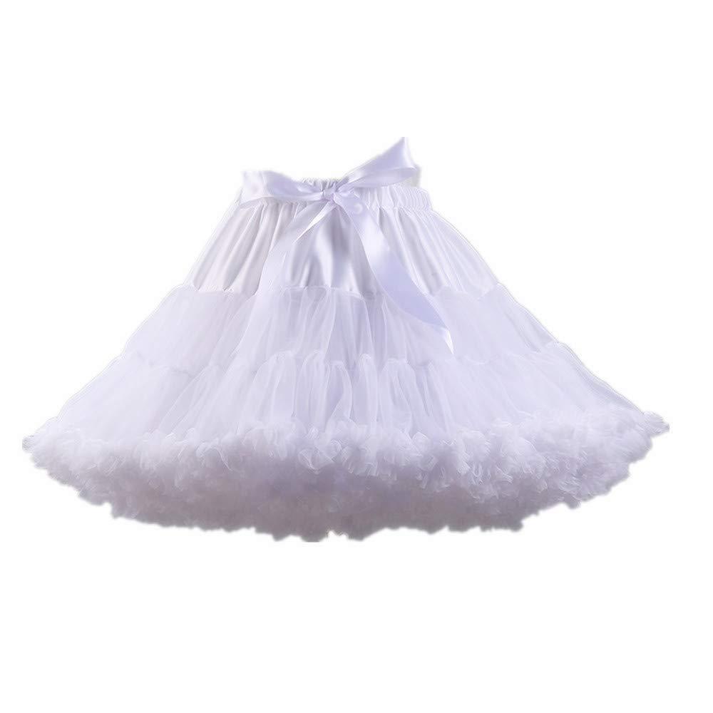 Colyanda Womens 3-Layered Pleated Tulle Petticoat Tutu Puffy Party Cosplay Skirt - Image 3
