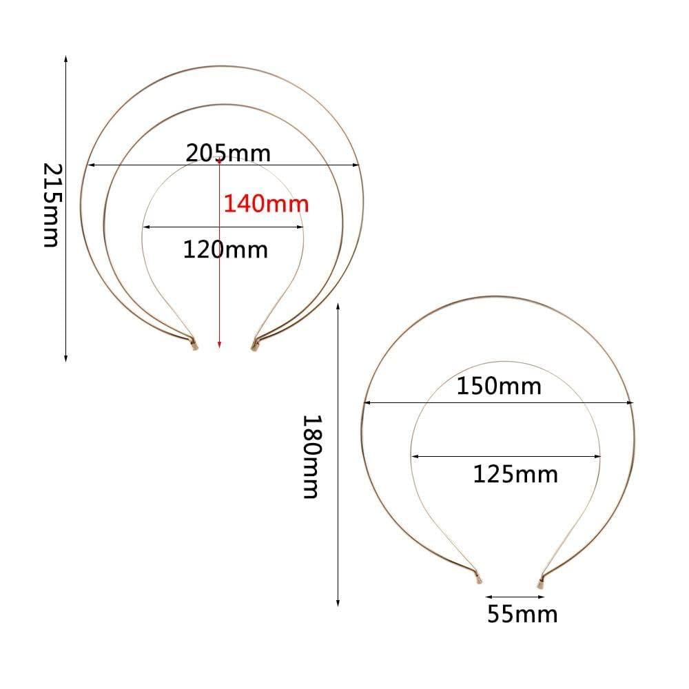 YuanHolumid Silver 3-Layer Halo Crown Headband Goddess Headpiece Multi-Layer Hair Crown DIY Metal Base Hair Hoops Beauty Accessories for Women - Image 6