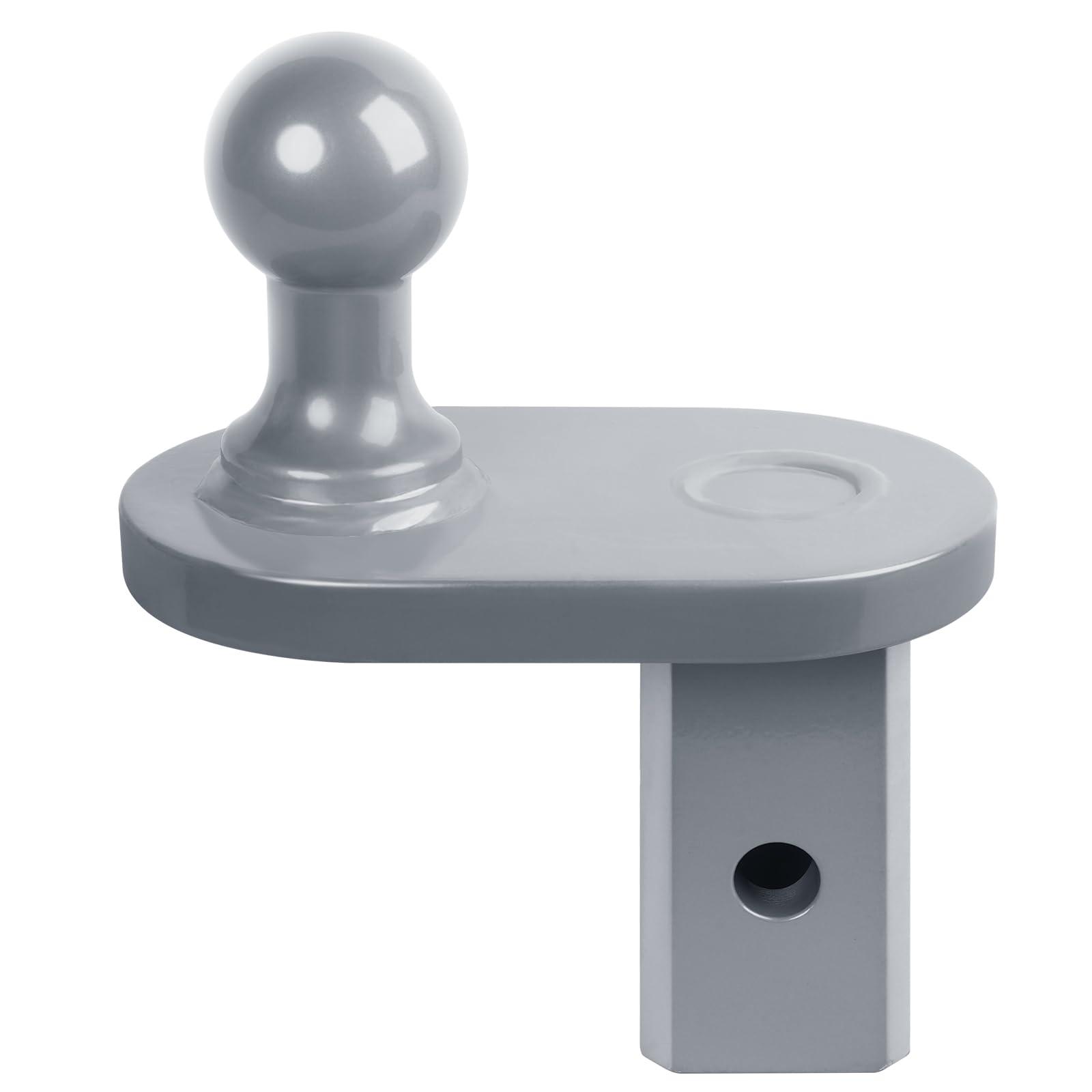 TOPTGO 4" Offset Gooseneck Ball Extender, Heavy Duty Hitch Extender, Fits B&W Turnoverball Gooseneck Trailer Hitches, 20000 lbs GTW/ 5000 lbs VTW, 2-5/16" Ball Diameter