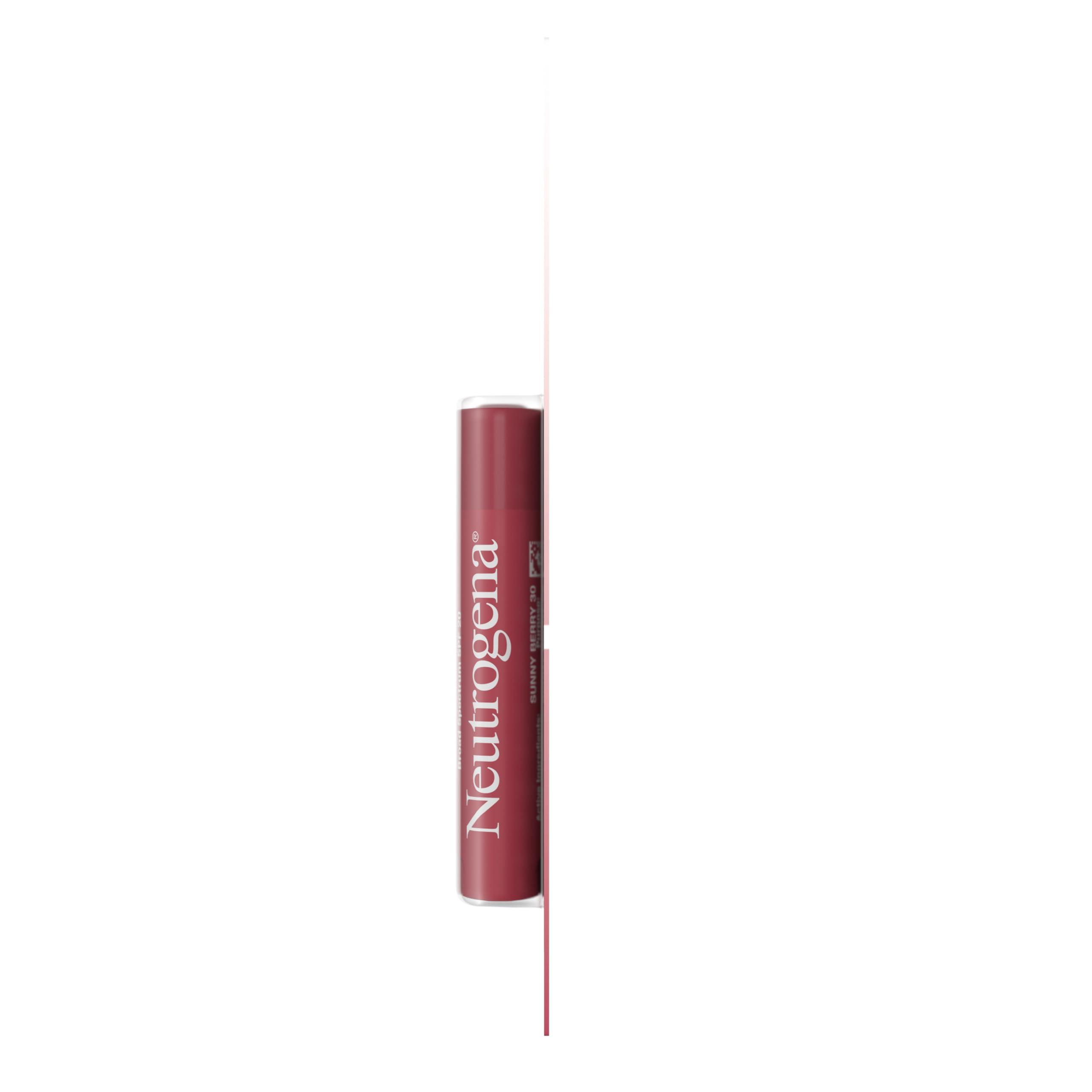 Neutrogena Revitalizing Tinted Lip Balm Broad Spectrum SPF 20 Sunscreen, Moisturizing Lip Balm with a Sheer Tint for Softer, Smoother, Healthier-Looking Lips, Sheer Sunny Berry 30, .15 oz - Image 6