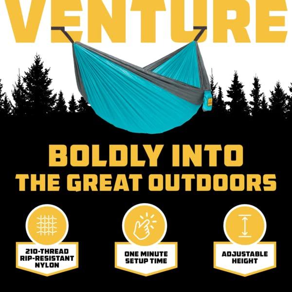 Wise Owl Outfitters Hammock for Camping Hammocks Gear for The Outdoors Backpacking Survival or Travel - Portable Lightweight Parachute Nylon - Up to 500lbs - Image 3