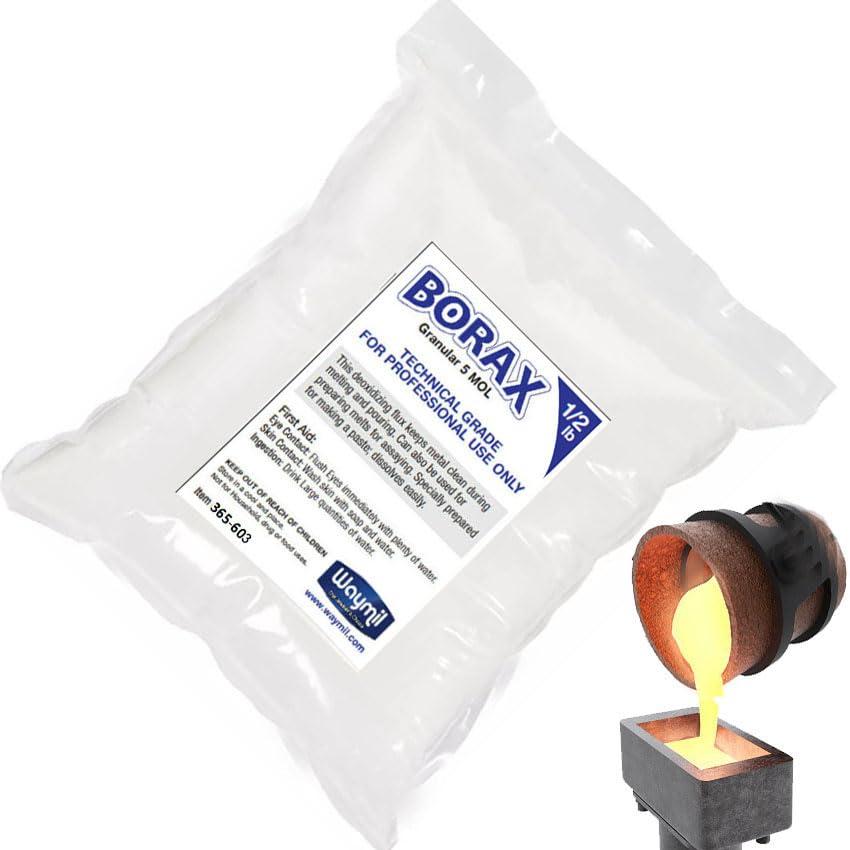 Borax Flux 1/2 Pound Melting Gold Silver Crucible Glaze Jewelry Casting 8oz - Image 8