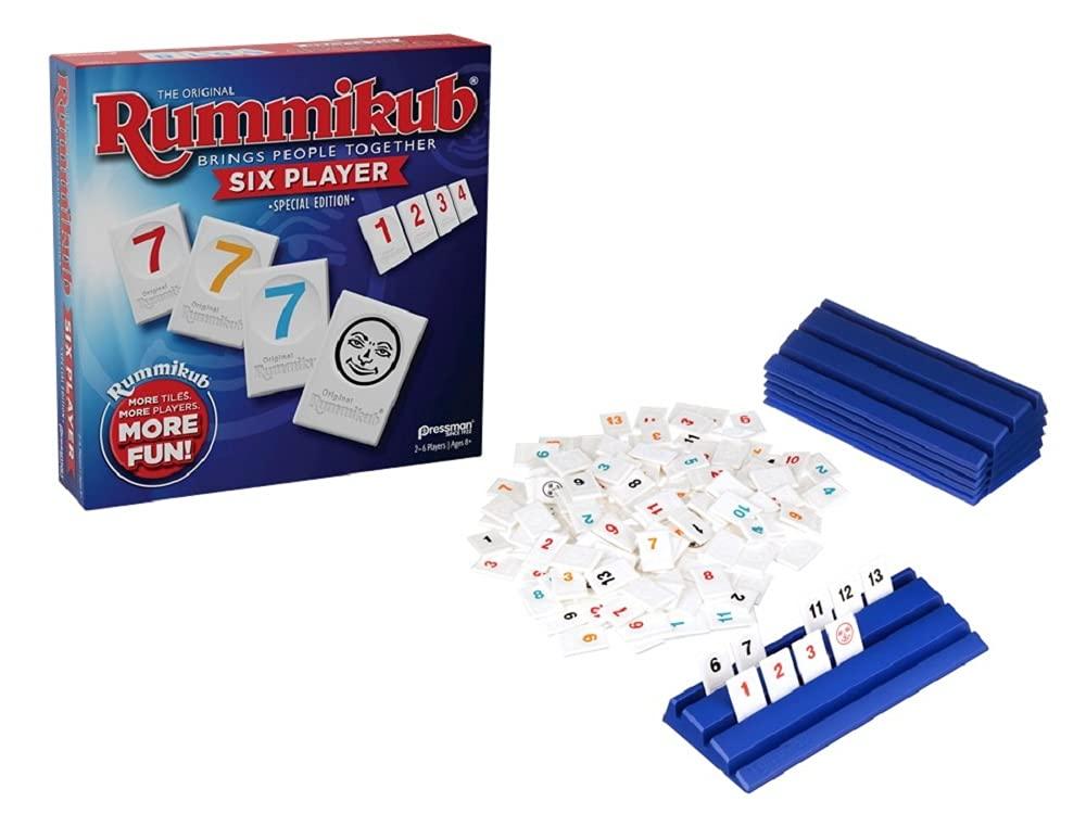 Rummikub Six Player Edition - The Classic Rummy Tile Game - More Tiles and More Players for More Fun! by Pressman , Blue - Image 2