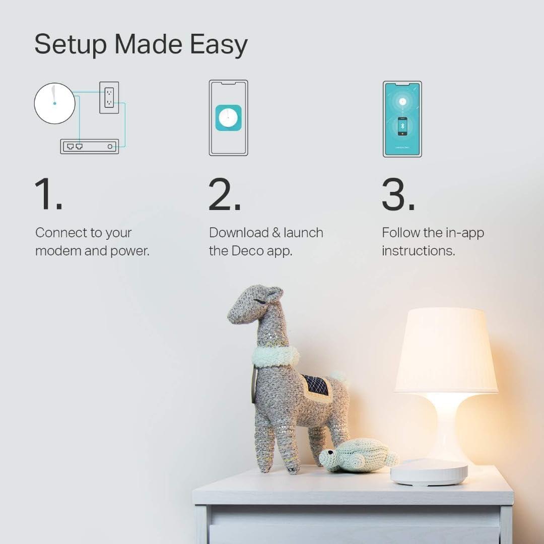 TP-Link Deco Mesh WiFi System(Deco M5) –Up to 5,500 sq. ft. Whole Home Coverage and 100+ Devices,WiFi Router/Extender Replacement, Anitivirus, 3-pack - Image 4
