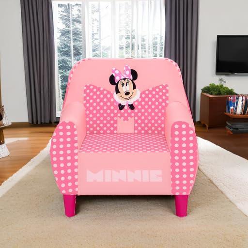 Delta Children - Disney Minnie Mouse Foam Chair for Kids, Pink - Image 5