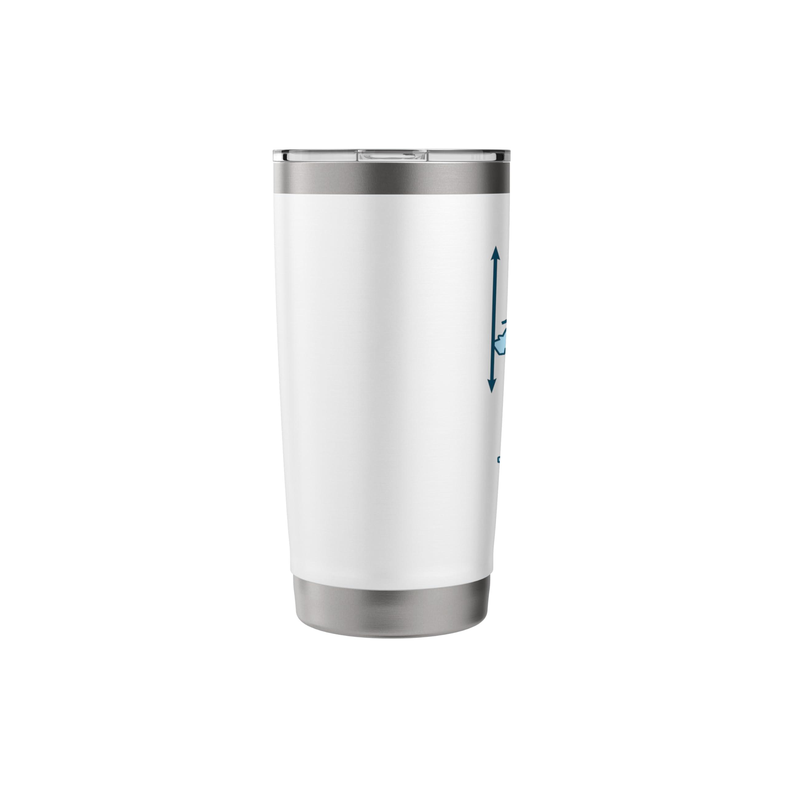 It's grim up north! Funny map for northerners Stainless Steel Insulated Tumbler - Image 5