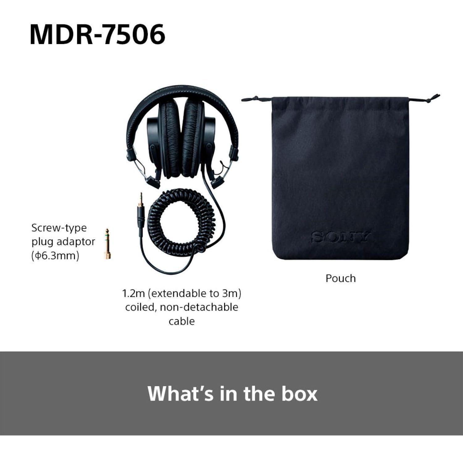 Sony MDR7506 Professional Large Diaphragm Headphone - Image 9