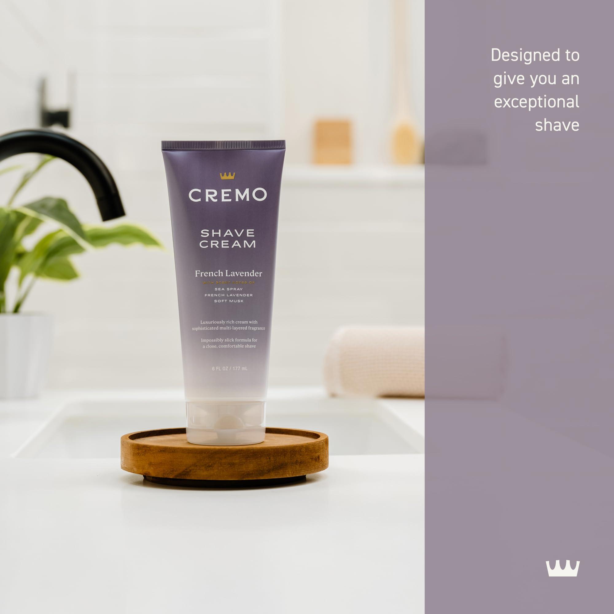 Cremo French Lavender Moisturizing Shave Cream, Astonishingly Superior Ultra-Slick Shaving Cream for Women Fights Nicks, Cuts and Razor Burn, 6 Fl Oz - Image 2