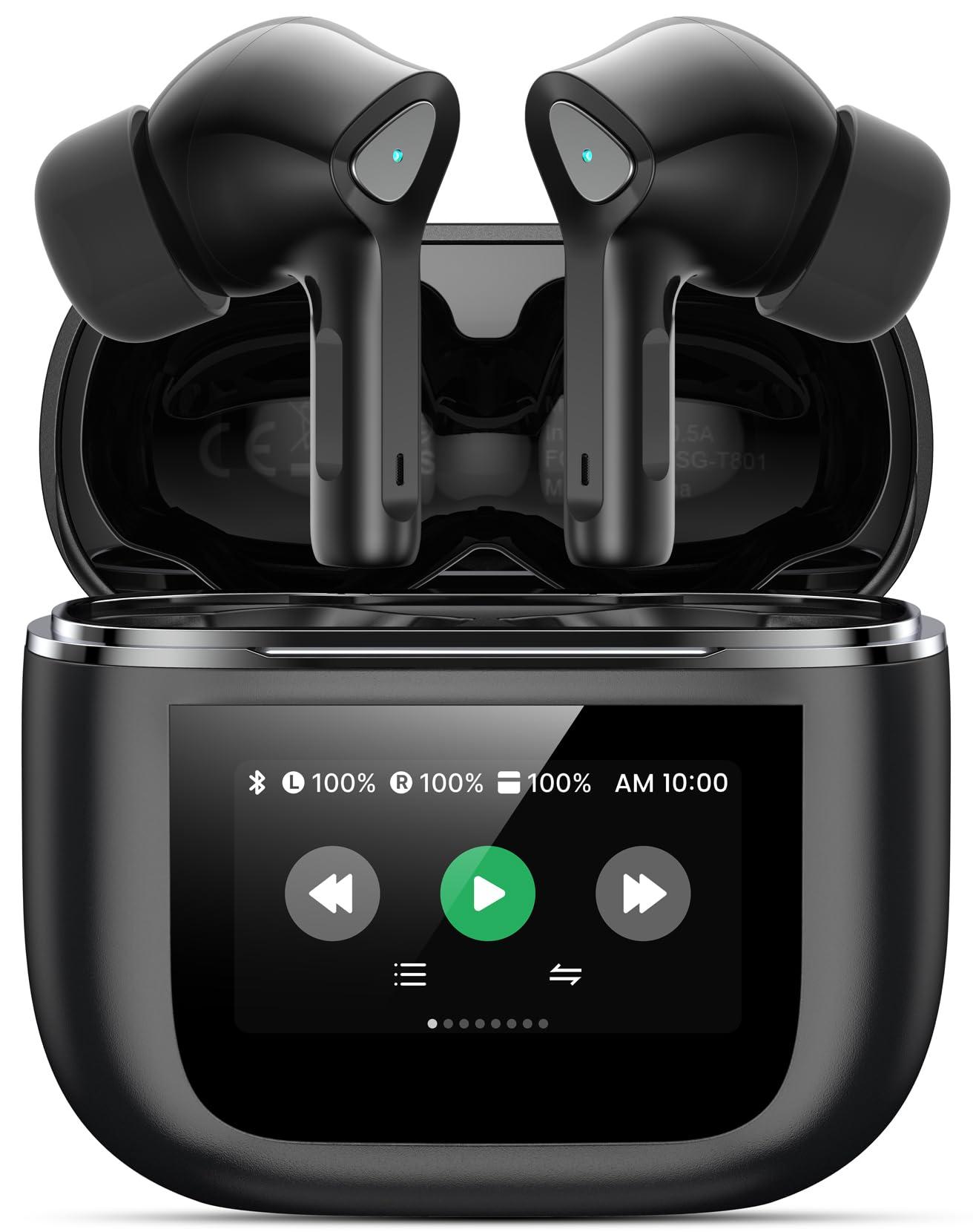 TWOSKY Wireless Earbuds Bluetooth 5.3 Headphones 50H Playtime Deep Bass Stereo Ear Buds with Mic IPX7 Waterproof Comfort Lightweight in Ear Earphones for Pad Android/iOS Phones Gifts for Women Men - Image 1