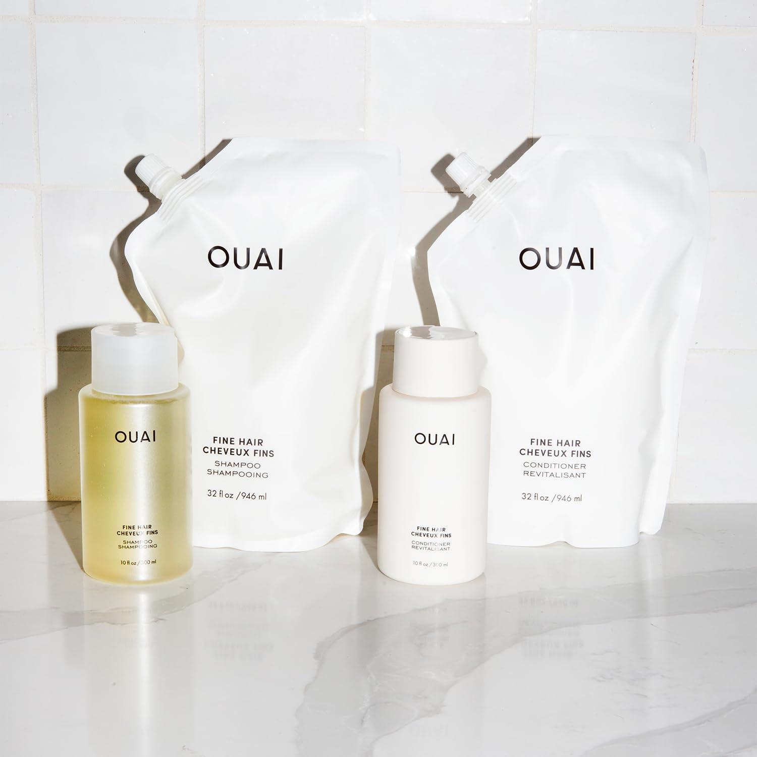 OUAI Fine Hair Conditioner - Volumizing Conditioner for Fine Hair Made with Keratin, Biotin and Chia Seed Oil - Adds Softness, Bounce and Volume - Free from Parabens, Sulfates, and Phthalates (10 Oz) - Image 5