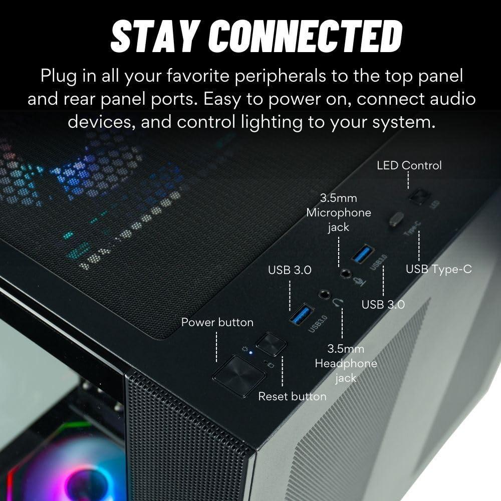 Panorama XL RTX 5090 Gaming Desktop PC - AMD Ryzen 9 9950X3D, 192GB DDR5 RAM, 4TB NVMe 990 Pro Gen4 SSD, 3TB HDD, WiFi 6E + BT, HDMI, Windows 11 Pro - Best 2025 RGB Prebuilt Tower Computer for Gamers - Image 6