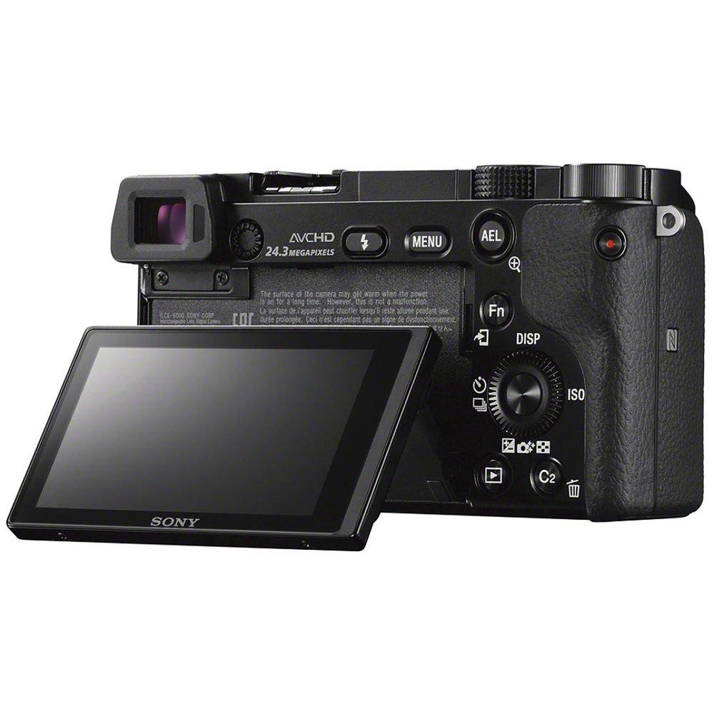 Sony Alpha a6000 Mirrorless Digital Camera 24.3MP SLR Camera with 3.0-Inch LCD (Black) w/16-50mm Power Zoom Lens - Image 6