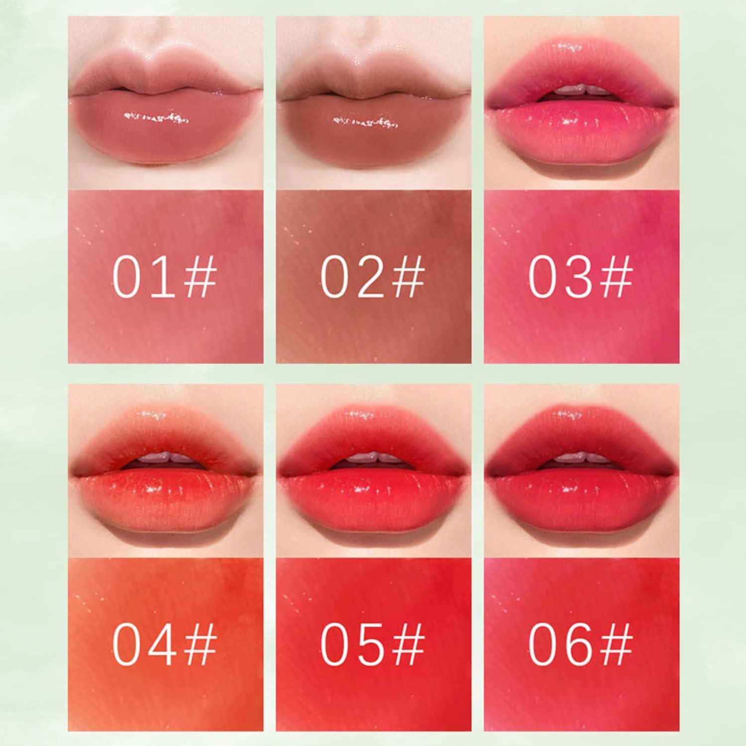 Minfei 6 Colors Lip Tint Stain Set,Korean Velvet Water Lip Tint,Natural Lip and Cheek Tint, Long lasting Non-Stick Cup Waterproof - Image 2