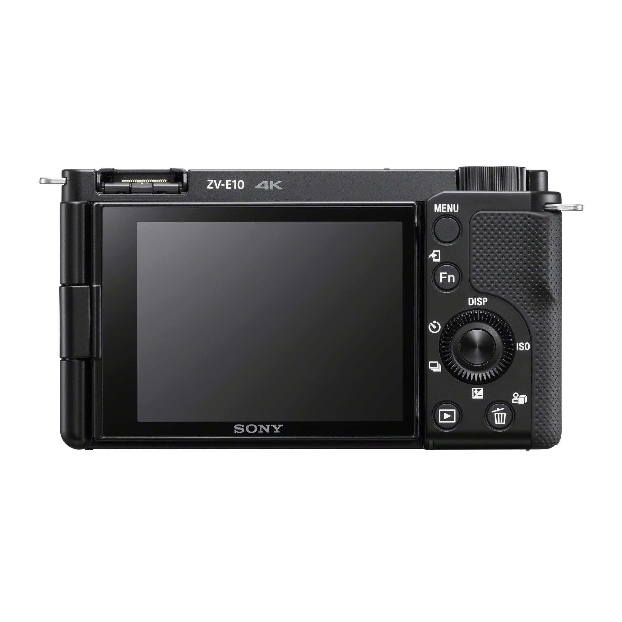 Sony Alpha ZV-E10 - APS-C Interchangeable Lens Mirrorless Vlog Camera Kit - Black - Image 4