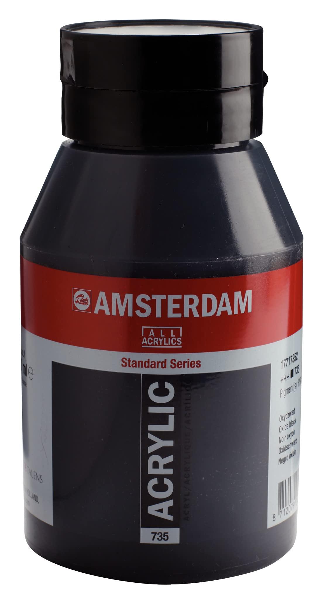 Amsterdam T1771-735-2 Tarrence 468276 Acrylic Color, Oxide Black, 33.8 fl oz (1000 ml)