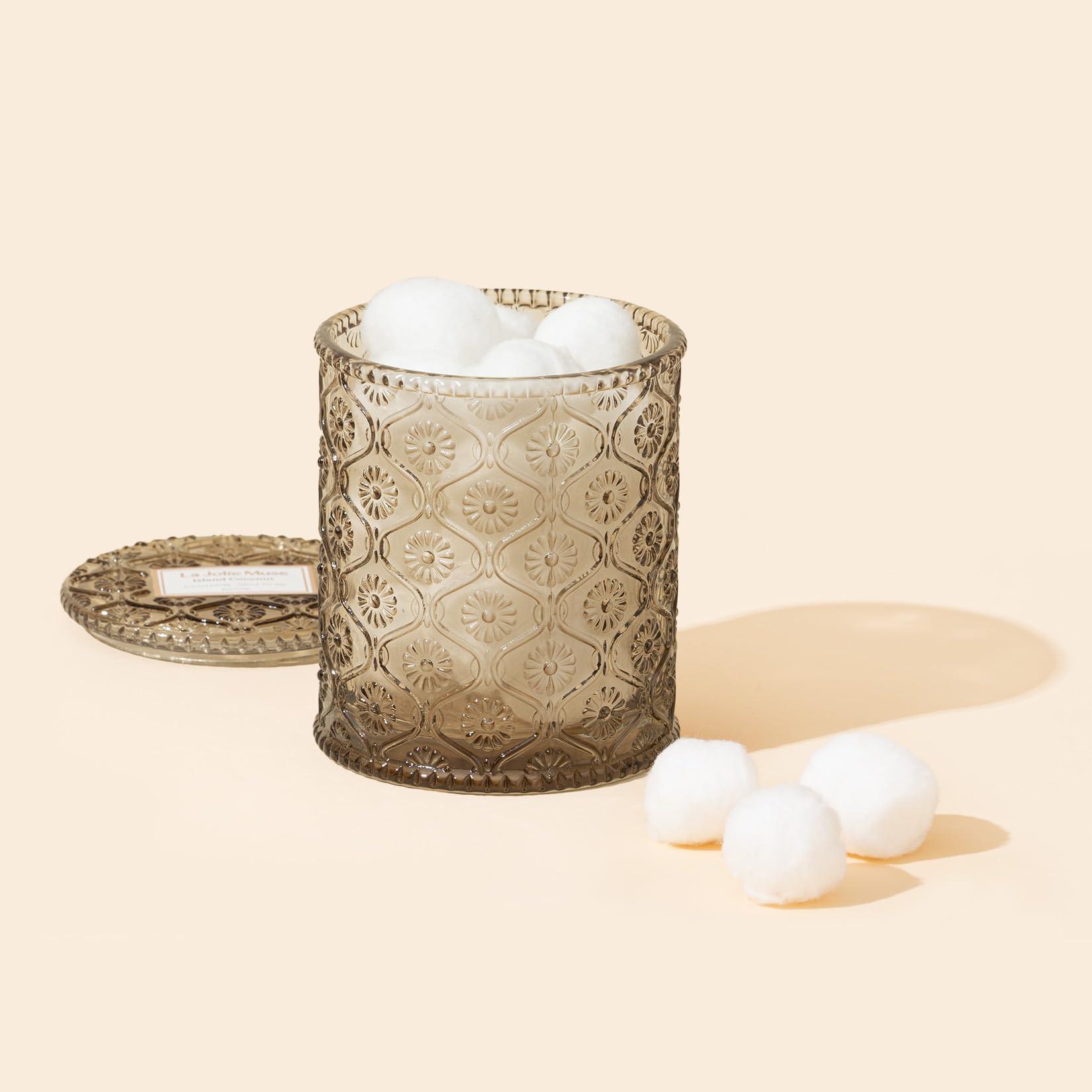 LA JOLIE MUSE Vanilla Coconut Scented Candles, Island Coconut Candles for Home Scented, Luxury Candles Gifts for Women, Natural Soy Wax Candle, 6 oz 40 Hours Burn - Image 7