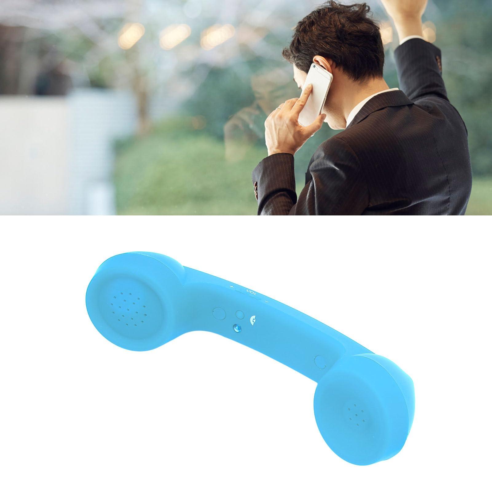 Retro Telephone Handset, Bluetooth Radiation Proof Handset Receivers Headphones for a Mobile Phone with Comfortable Call (Sky Blue) - Image 5