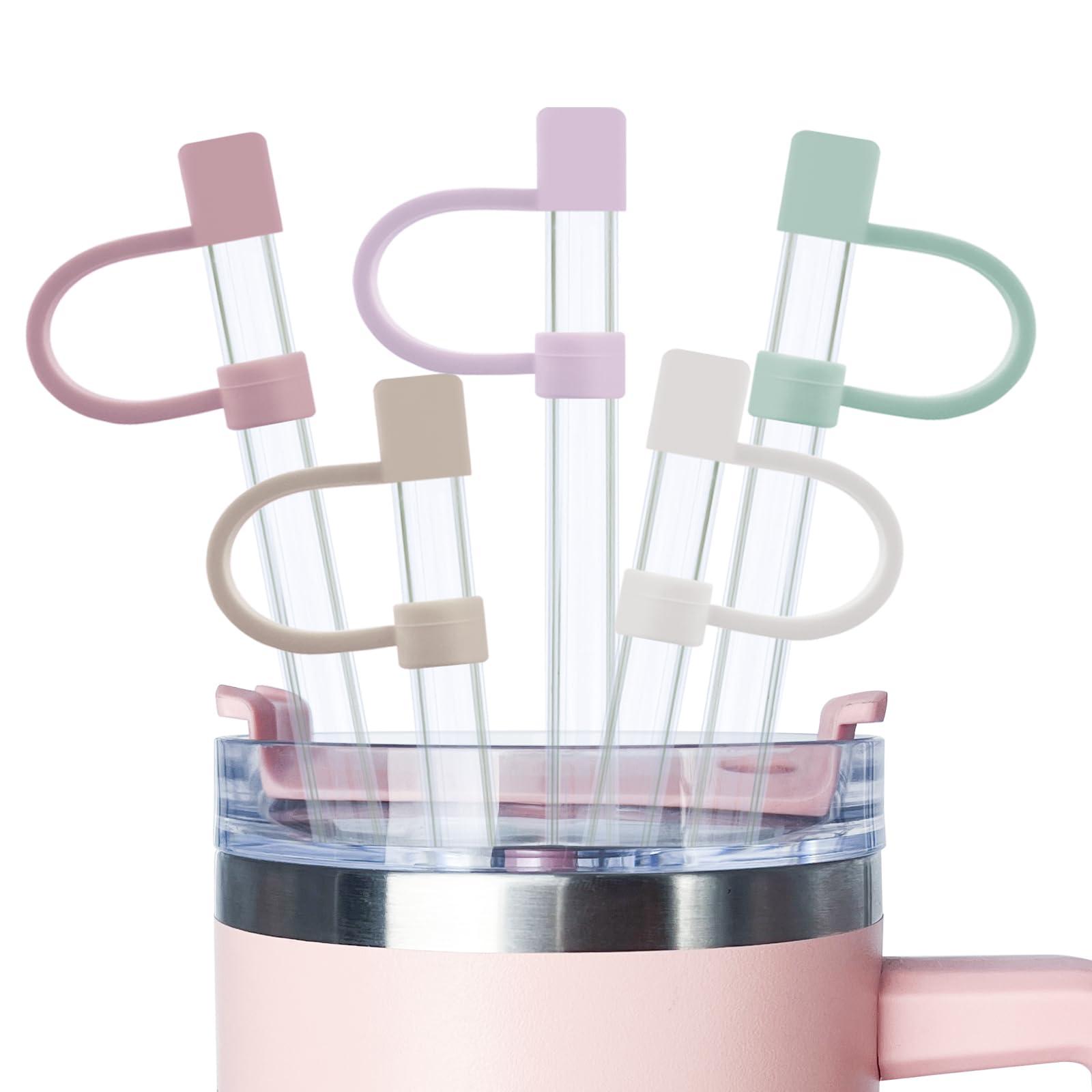 5-Pack Silicone Straw Covers Compatible with Stanley Cups - Dust-Proof Straw Caps for 40 oz Tumblers and Water Bottles - Image 7