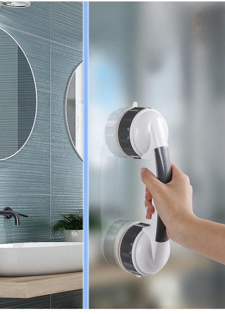 2Pack of 2Inch with Twist for Stronger ADA Shower Handles for Elderly Suction Shower Grab Bars for Seniors Handicap Safety Handrail for Bathtubs Safety Shower Grab Bars - Image 2