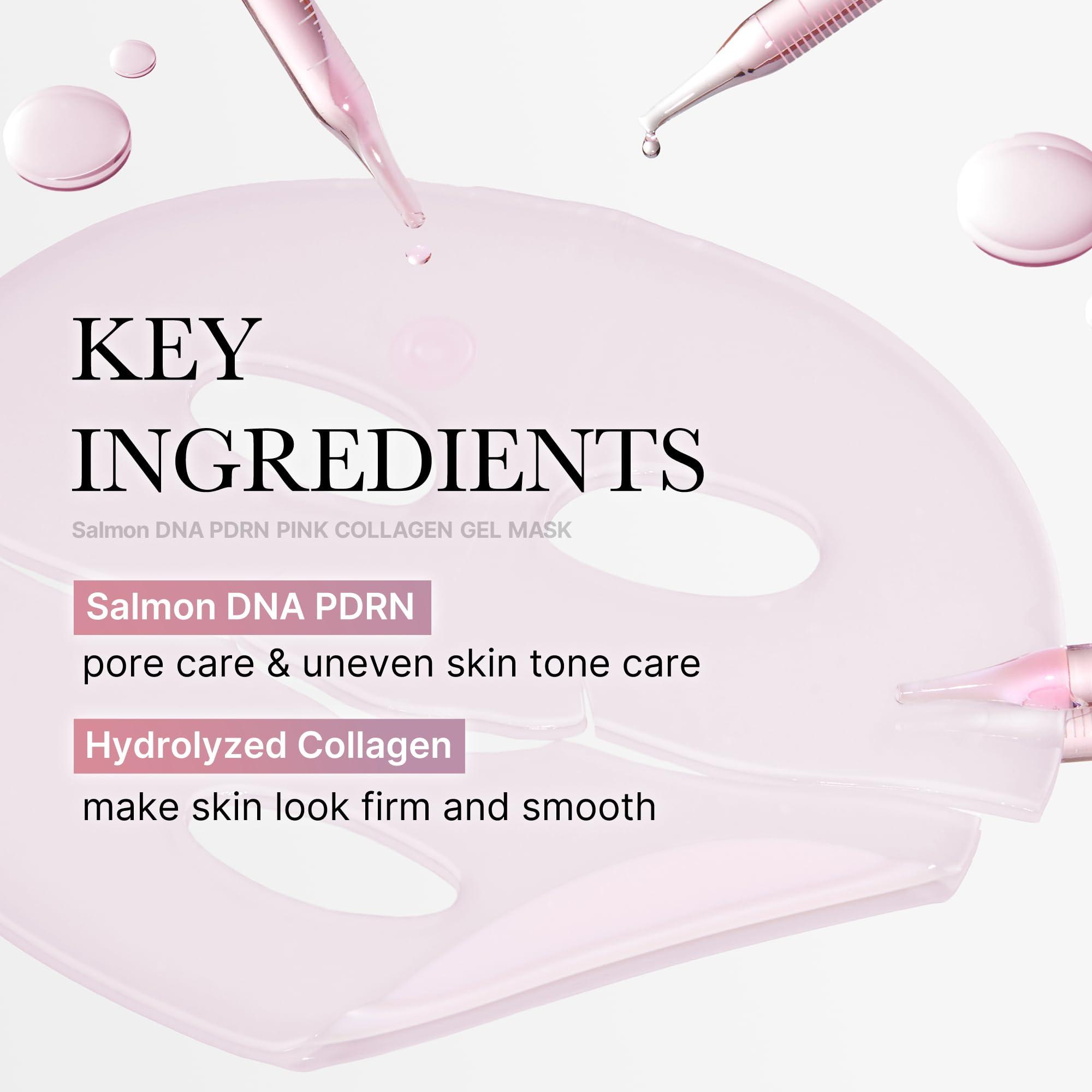 medicube Salmon DNA PDRN pink collagen jelly gel mask | overnight face mask for glass glow skin- elasticity, hydrating, firming and moisturizing | korean skincare, 28g, 4ea - Image 6