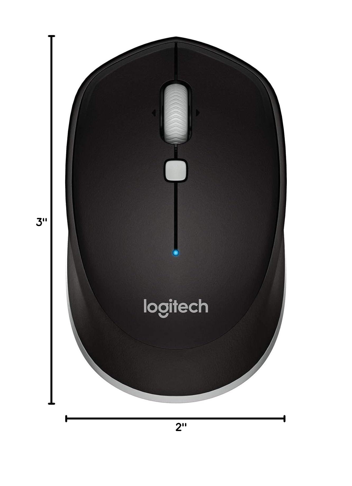 Logitech M535 Bluetooth Mouse - Optical - Wireless - Bluetooth - Black - 1000 dpi - Computer - Tilt - Image 3