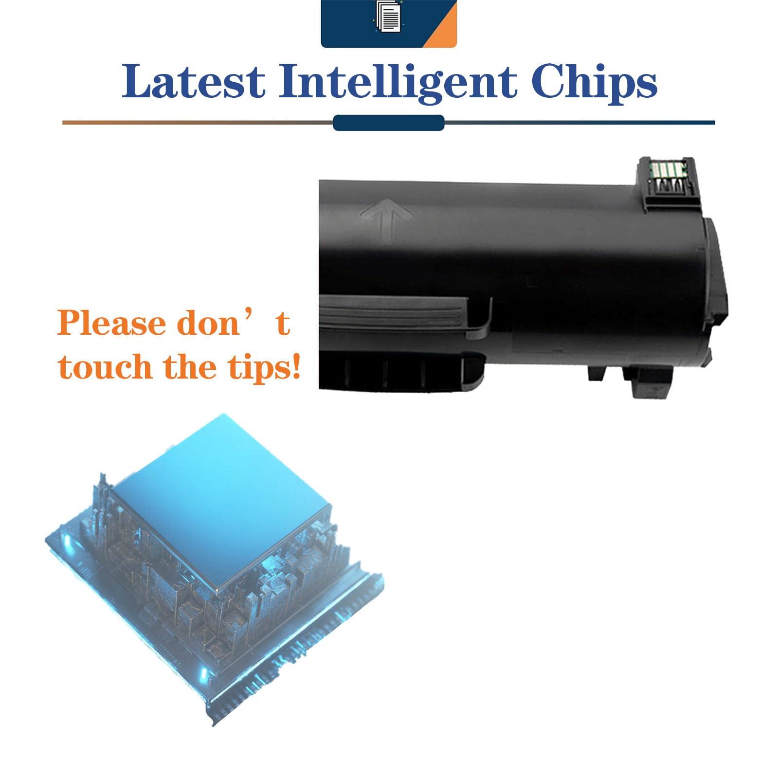 LISTWA Compatible High Yield Toner Cartridges Replacement 106R03944 for Xerox B600 B605 B610 B615 Printers Black*2 - Image 6