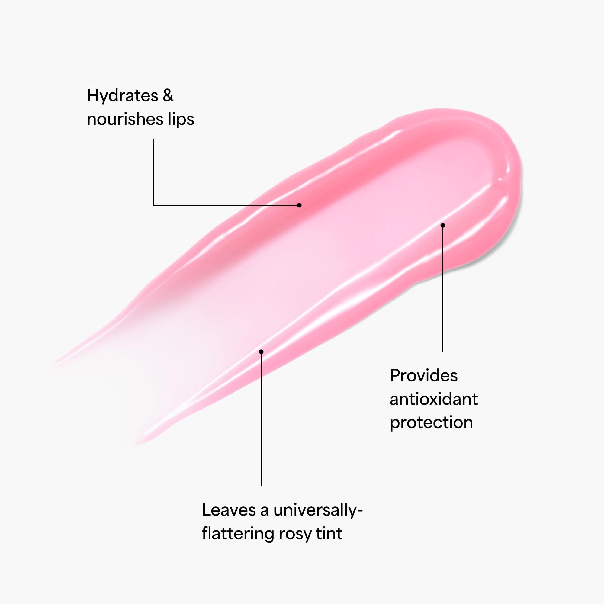 TULA Skin Care Rose Glow + Get It Lip Balm - Hydrating Peptide Lip Treatment with Hyaluronic Acid & Vitamin E, 0.28 oz. - Image 2