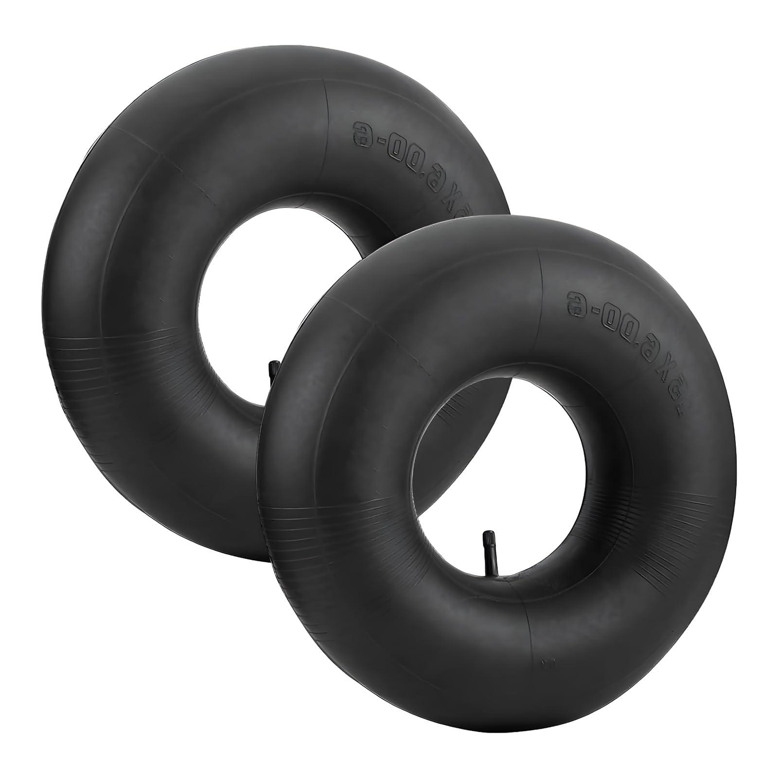 Wevdn 2 PCS 15×6.00-6" Inner Tubes, Durable 15×600-6 Inner Tube Replacement with TR-13 Straight Valve Stem, Heavy Duty Inner Tube Tire for ATVs Yard Tractor Lawn Mowers Wheelbarrows, Car Accessories