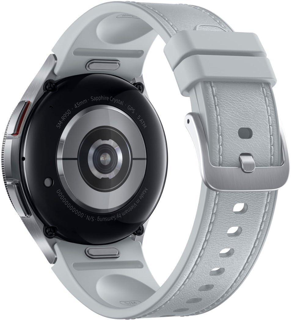 SAMSUNG Galaxy Watch 6 Classic 43mm Stainless-Steel Smartwatch w/Fitness Tracker, Heart Monitor, BIA Sensor, Bluetooth – Silver - Image 3