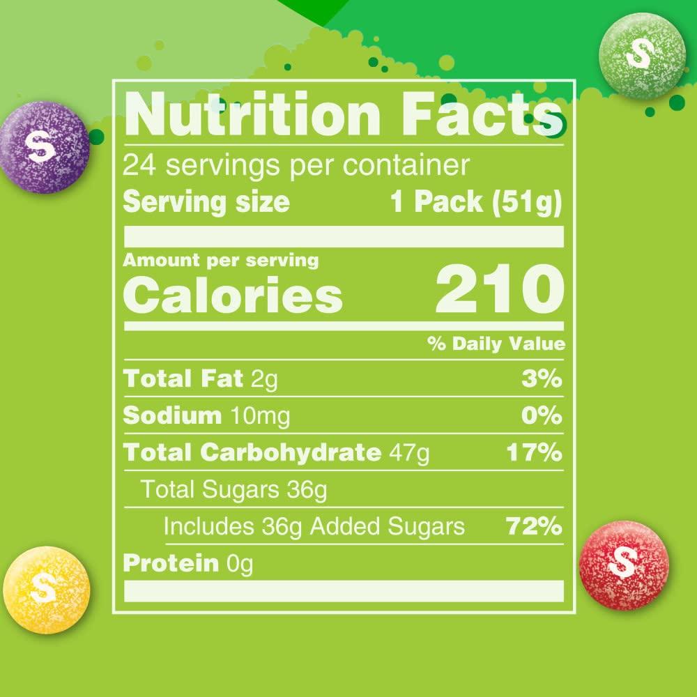 SKITTLES Sours Individually Wrapped Full Size Chewy Candy Packs, 24 Ct Bulk Box - Image 2