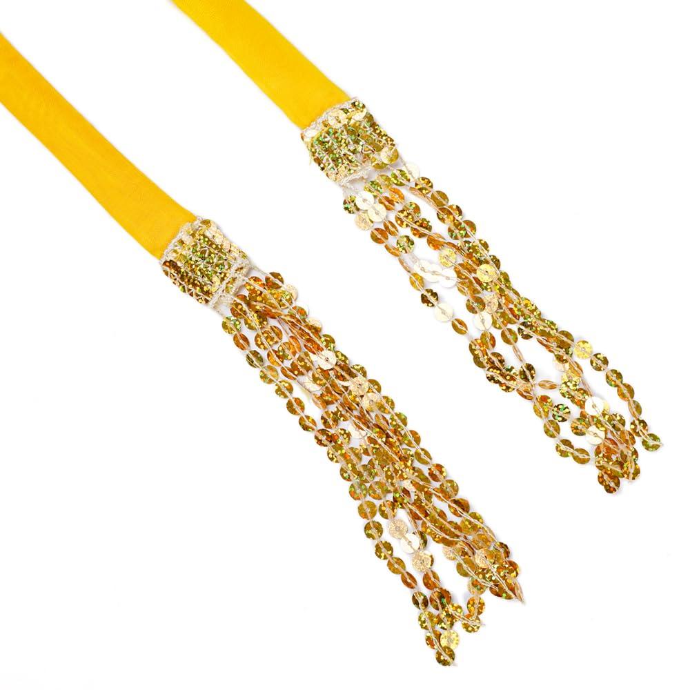 Women's Sequin Tassel Skirts Rave Fringe Hip Scarf for Festival - Image 8